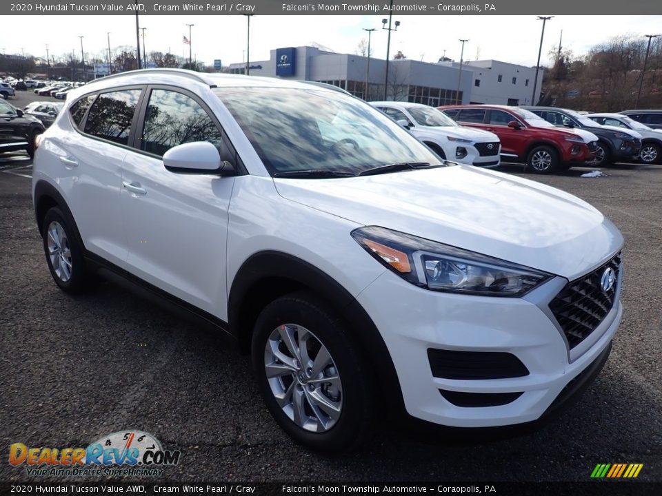 2020 Hyundai Tucson Value AWD Cream White Pearl / Gray Photo #3