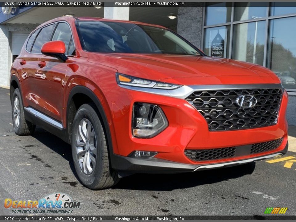 2020 Hyundai Santa Fe SEL AWD Calypso Red / Black Photo #1