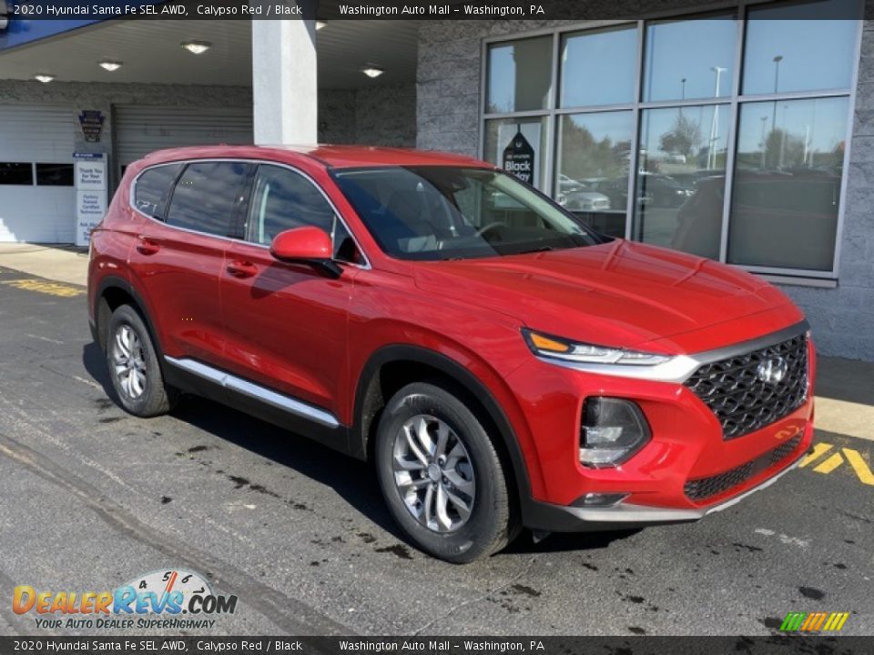 2020 Hyundai Santa Fe SEL AWD Calypso Red / Black Photo #2