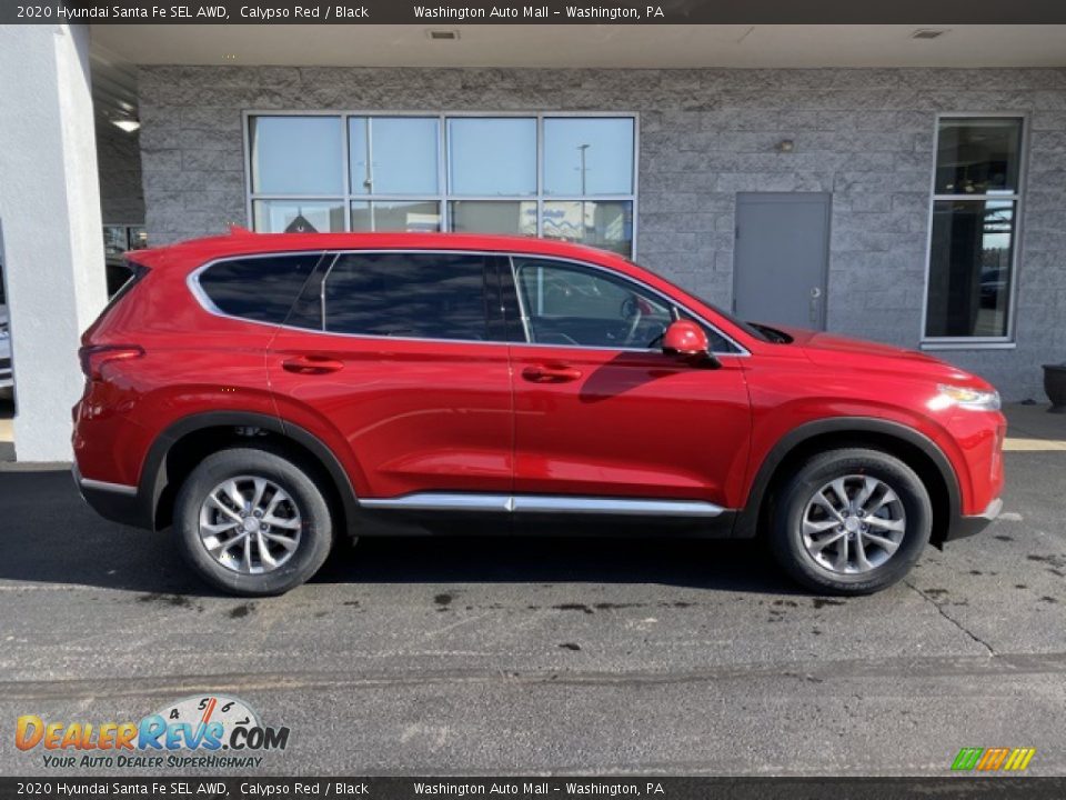 2020 Hyundai Santa Fe SEL AWD Calypso Red / Black Photo #3