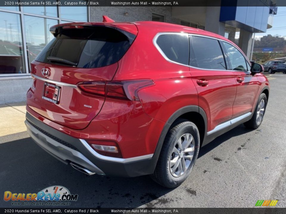 2020 Hyundai Santa Fe SEL AWD Calypso Red / Black Photo #4