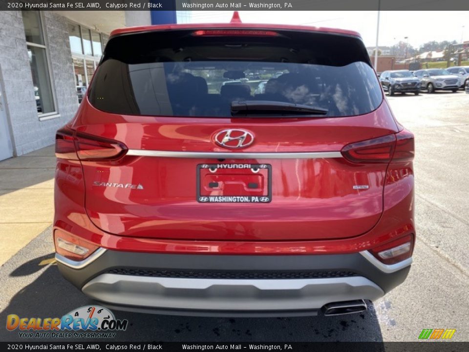 2020 Hyundai Santa Fe SEL AWD Calypso Red / Black Photo #5