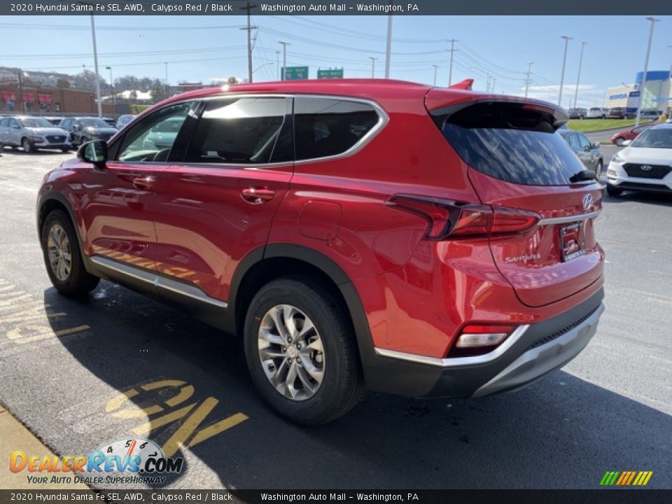 2020 Hyundai Santa Fe SEL AWD Calypso Red / Black Photo #6