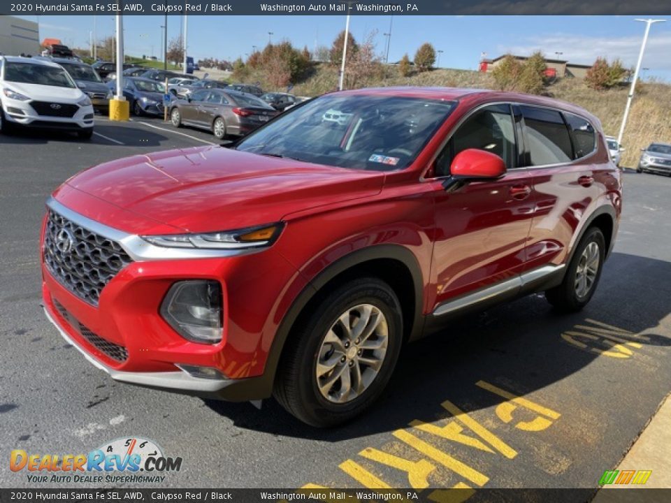 2020 Hyundai Santa Fe SEL AWD Calypso Red / Black Photo #7