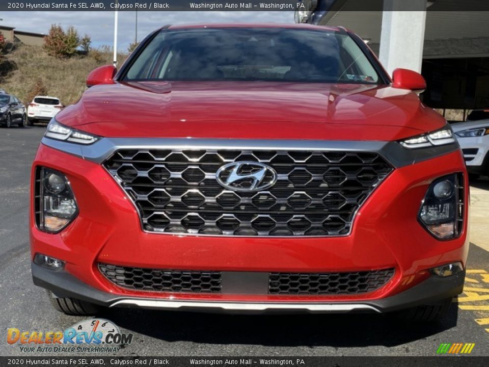 2020 Hyundai Santa Fe SEL AWD Calypso Red / Black Photo #8