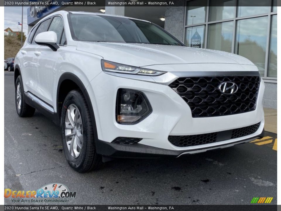 2020 Hyundai Santa Fe SE AWD Quartz White / Black Photo #1