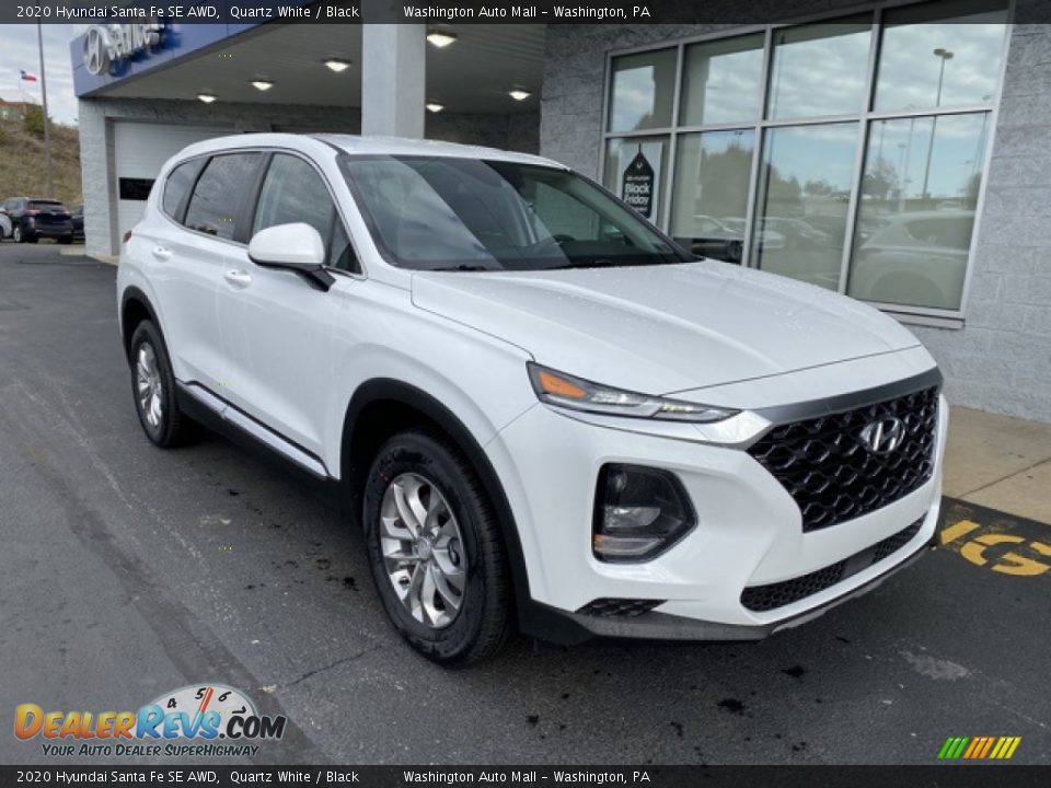 2020 Hyundai Santa Fe SE AWD Quartz White / Black Photo #2