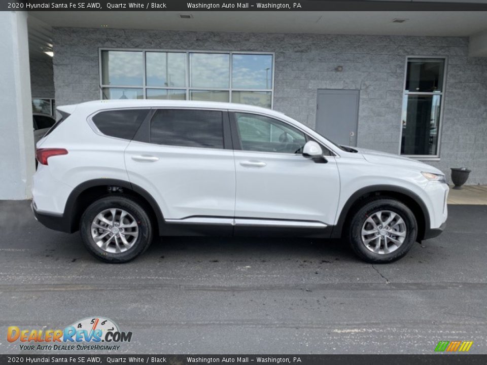 2020 Hyundai Santa Fe SE AWD Quartz White / Black Photo #3