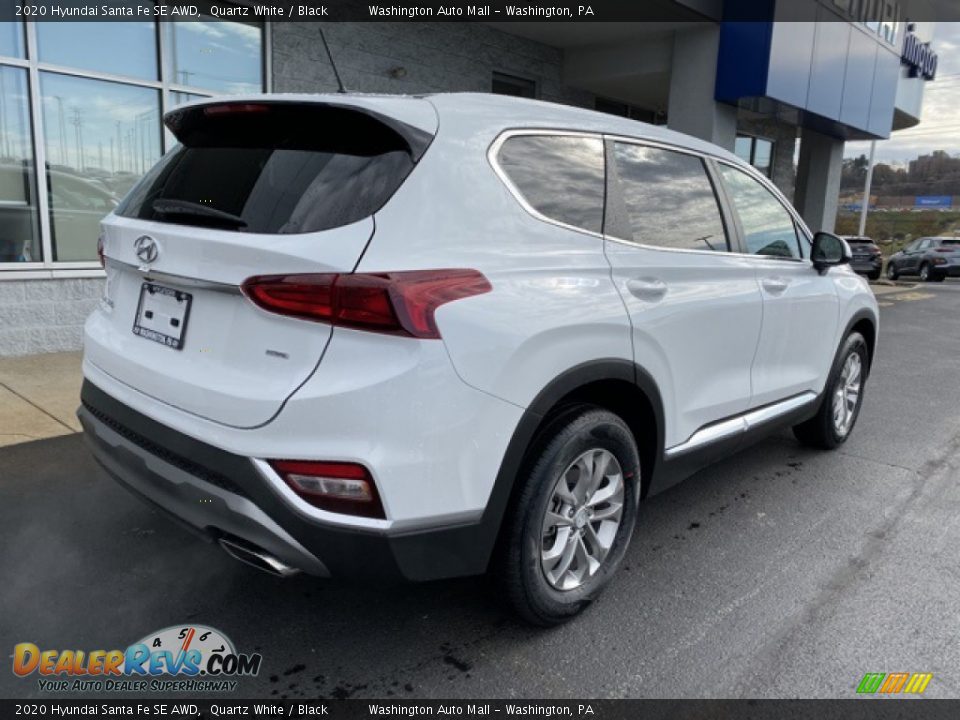 2020 Hyundai Santa Fe SE AWD Quartz White / Black Photo #4