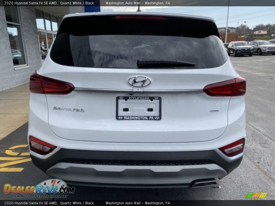 2020 Hyundai Santa Fe SE AWD Quartz White / Black Photo #5