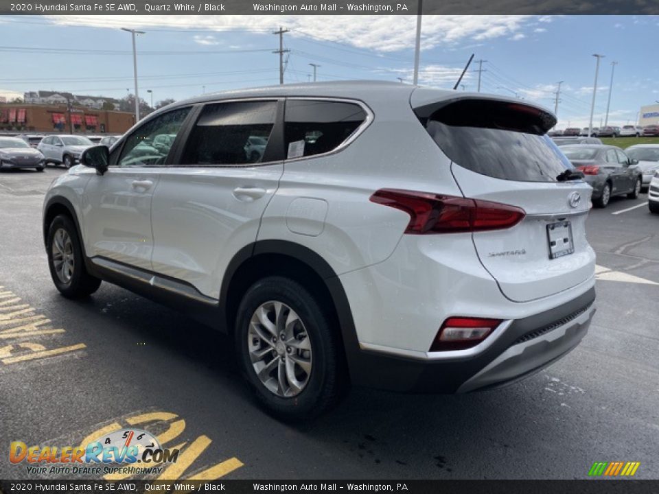 2020 Hyundai Santa Fe SE AWD Quartz White / Black Photo #6