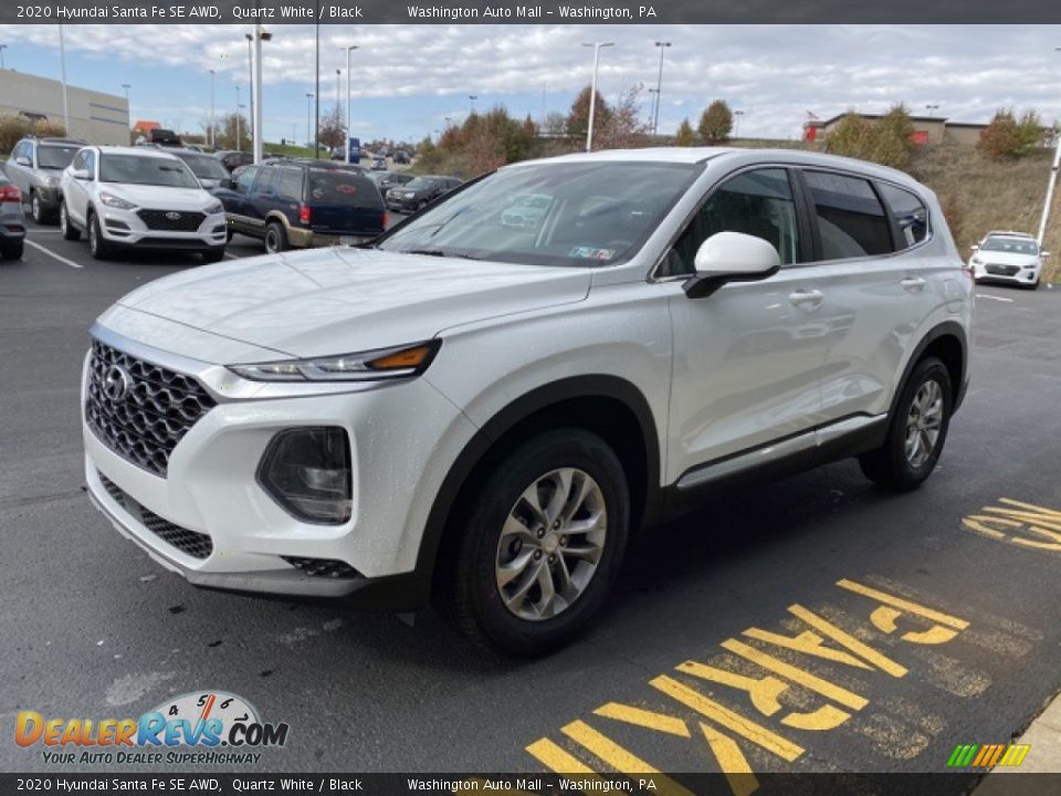 2020 Hyundai Santa Fe SE AWD Quartz White / Black Photo #7