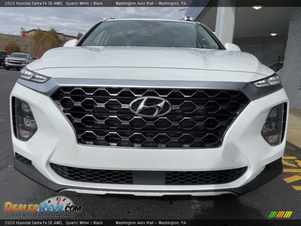 2020 Hyundai Santa Fe SE AWD Quartz White / Black Photo #8