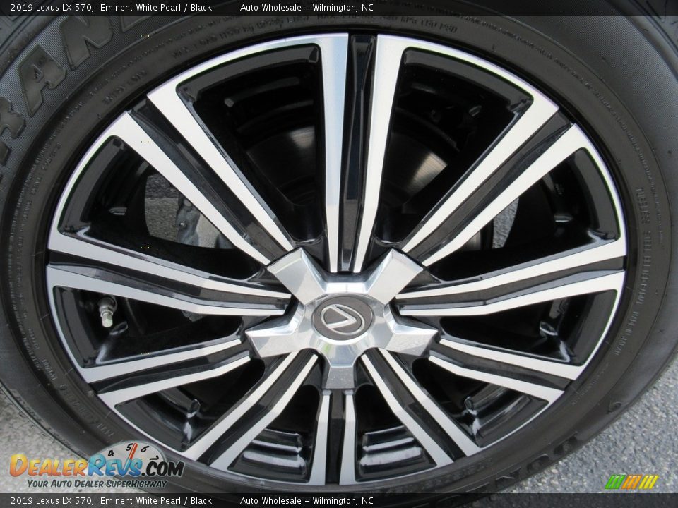 2019 Lexus LX 570 Eminent White Pearl / Black Photo #7