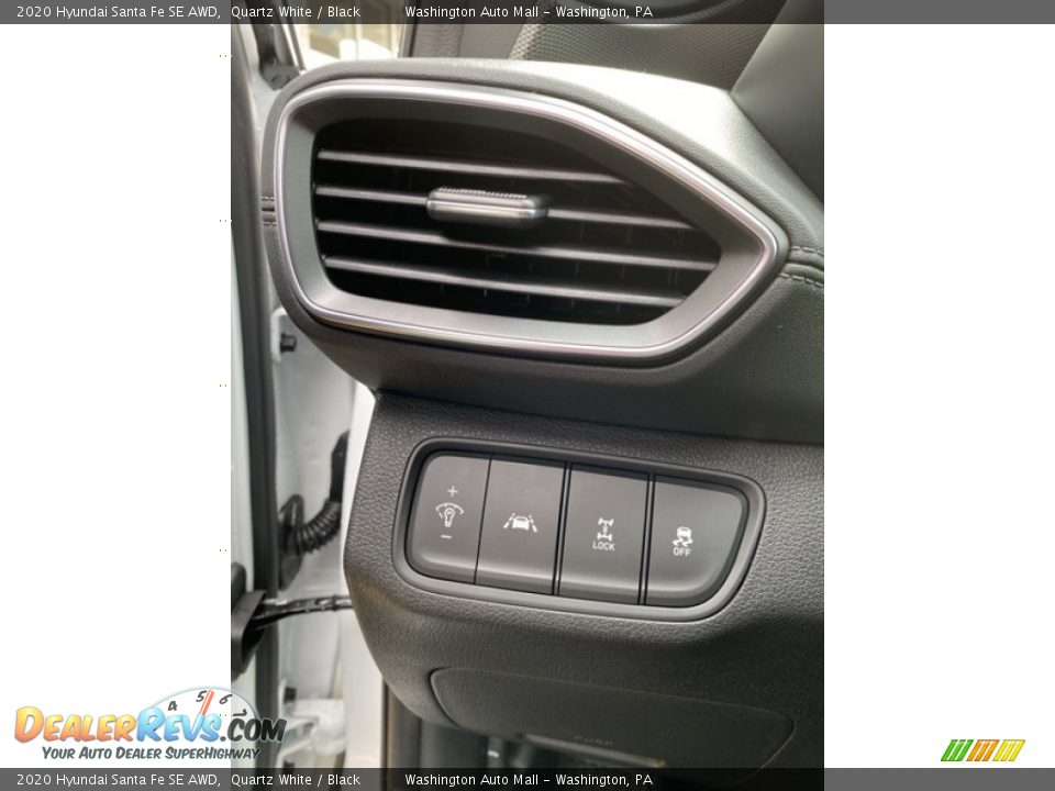 2020 Hyundai Santa Fe SE AWD Quartz White / Black Photo #13