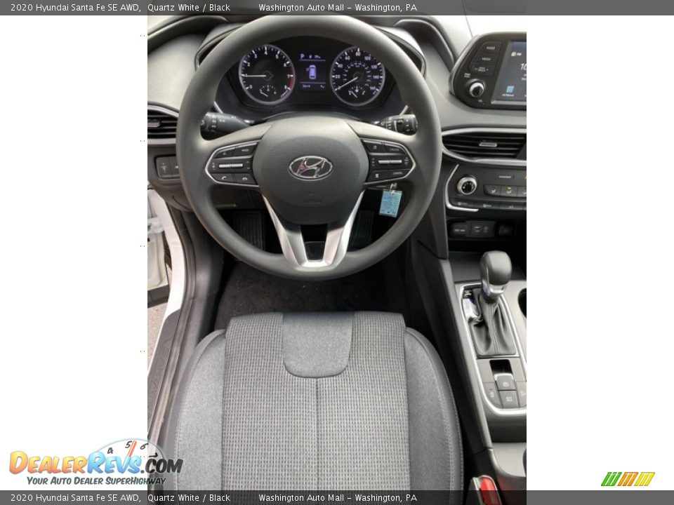 2020 Hyundai Santa Fe SE AWD Quartz White / Black Photo #14
