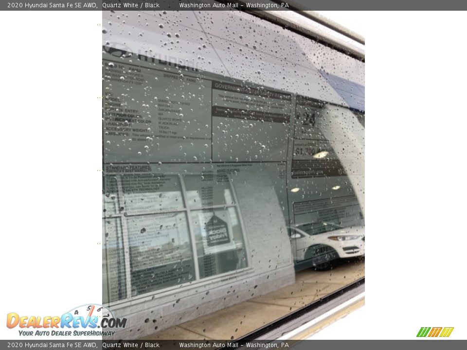 2020 Hyundai Santa Fe SE AWD Quartz White / Black Photo #16