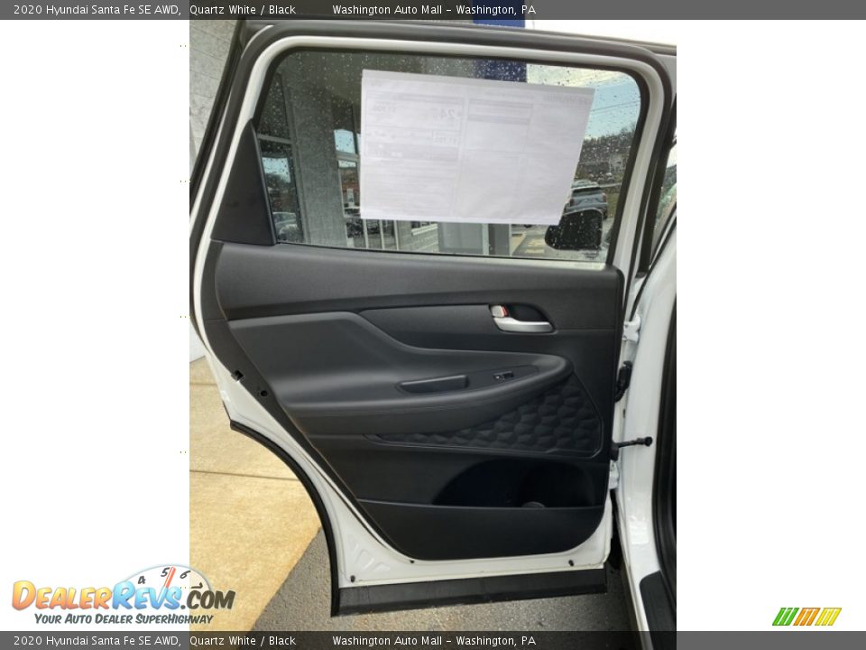 2020 Hyundai Santa Fe SE AWD Quartz White / Black Photo #17