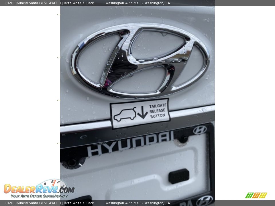 2020 Hyundai Santa Fe SE AWD Quartz White / Black Photo #21