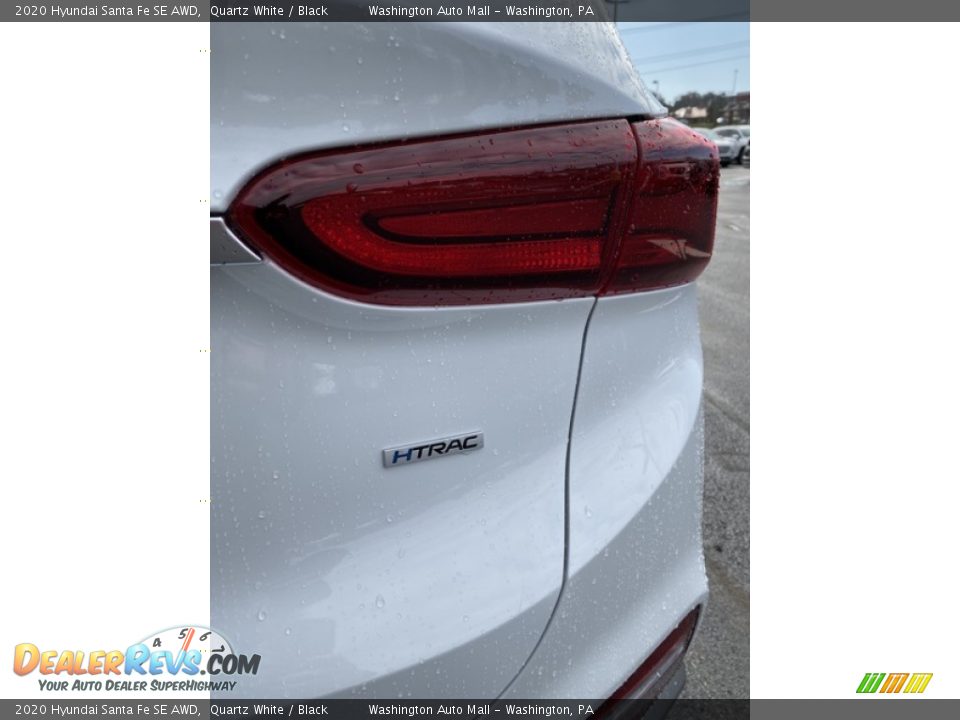 2020 Hyundai Santa Fe SE AWD Quartz White / Black Photo #24