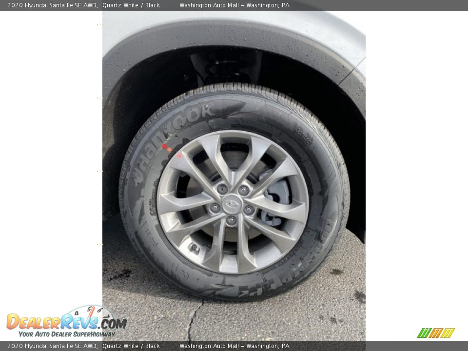 2020 Hyundai Santa Fe SE AWD Quartz White / Black Photo #31