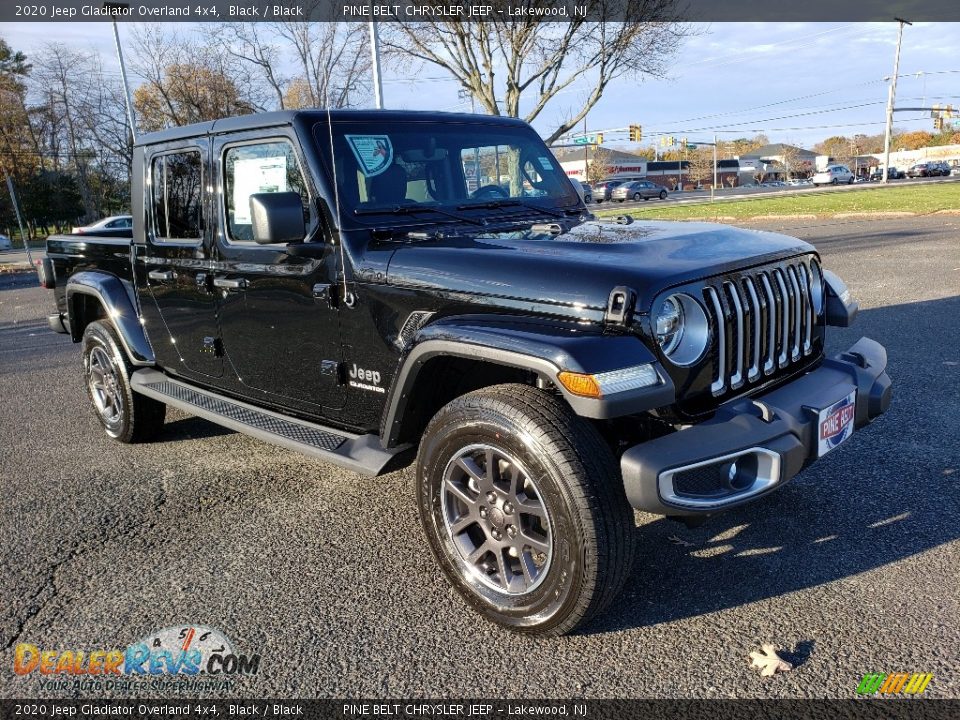 2020 Jeep Gladiator Overland 4x4 Black / Black Photo #1