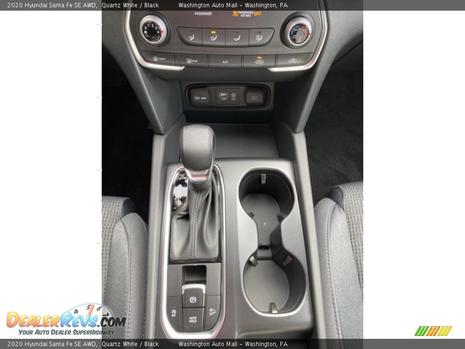 2020 Hyundai Santa Fe SE AWD Quartz White / Black Photo #35