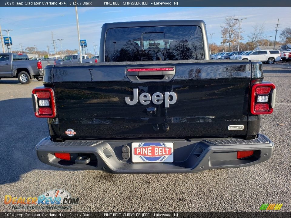 2020 Jeep Gladiator Overland 4x4 Black / Black Photo #5