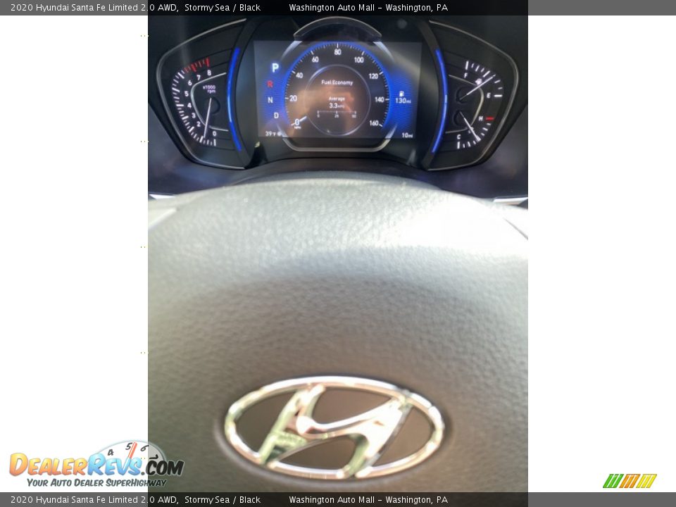 2020 Hyundai Santa Fe Limited 2.0 AWD Stormy Sea / Black Photo #35