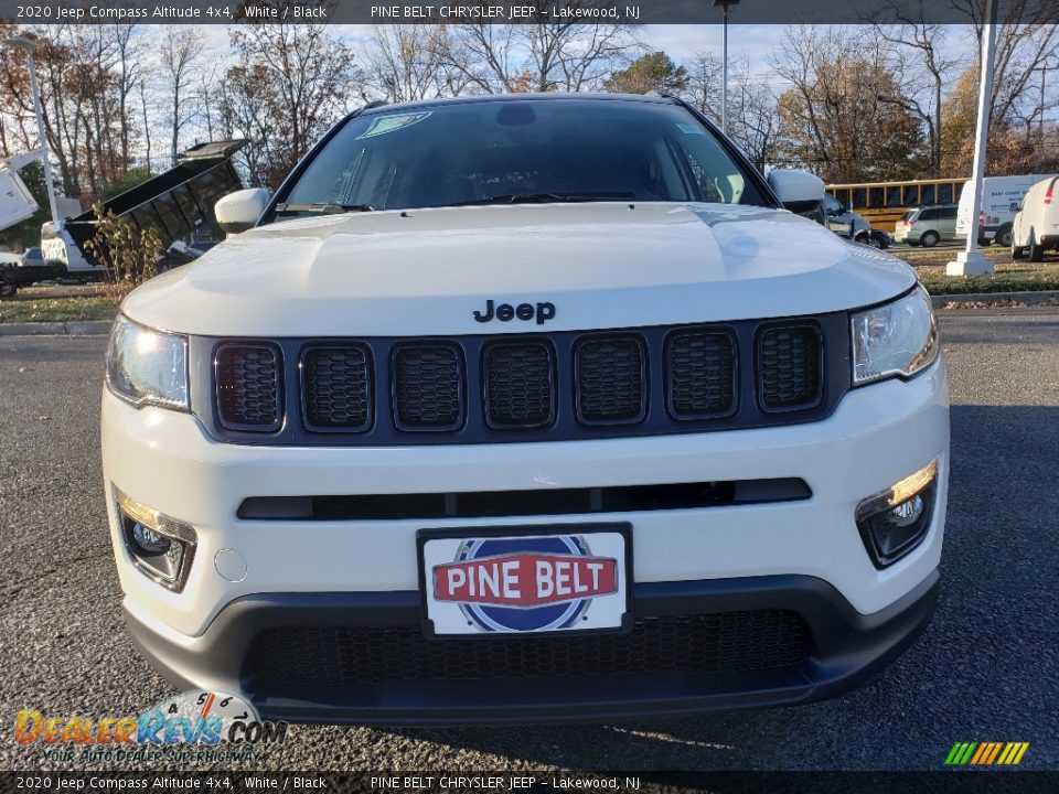 2020 Jeep Compass Altitude 4x4 White / Black Photo #2