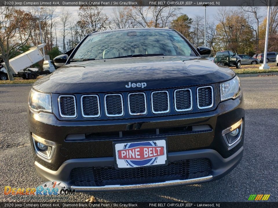 2020 Jeep Compass Limted 4x4 Diamond Black Crystal Pearl / Ski Gray/Black Photo #2