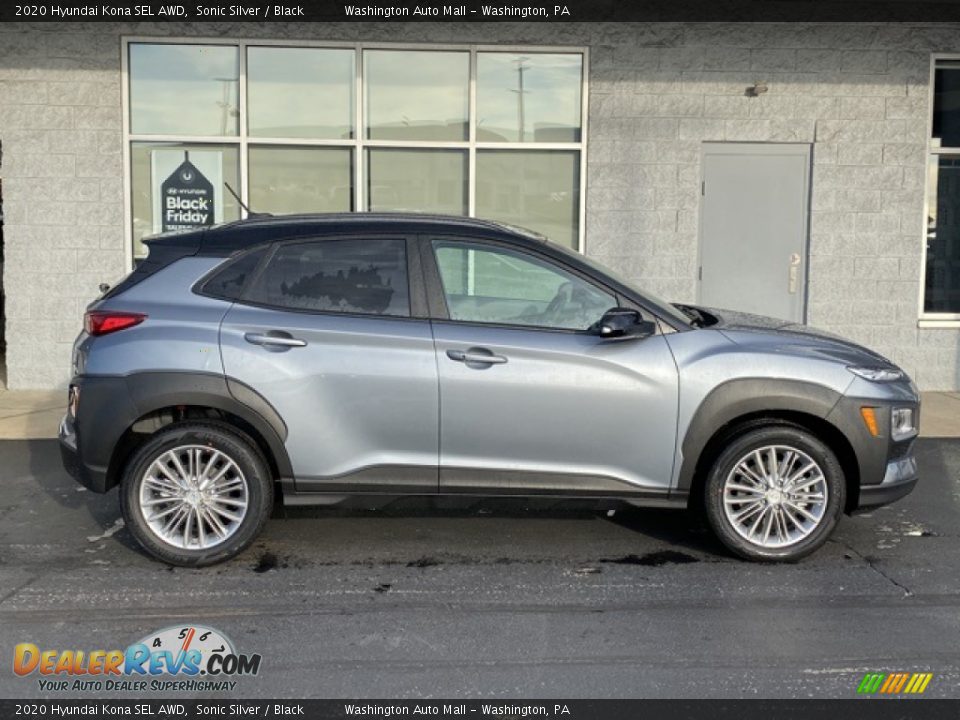 2020 Hyundai Kona SEL AWD Sonic Silver / Black Photo #3