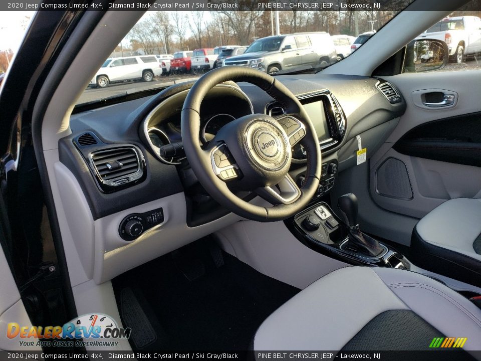 2020 Jeep Compass Limted 4x4 Diamond Black Crystal Pearl / Ski Gray/Black Photo #7
