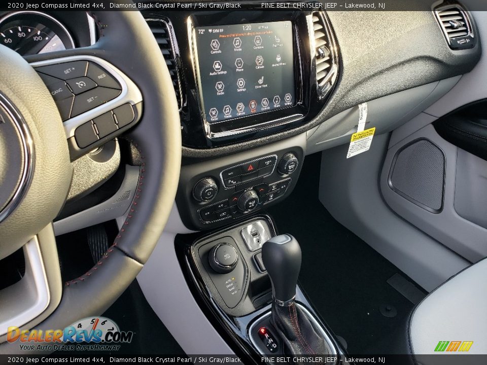 2020 Jeep Compass Limted 4x4 Diamond Black Crystal Pearl / Ski Gray/Black Photo #10