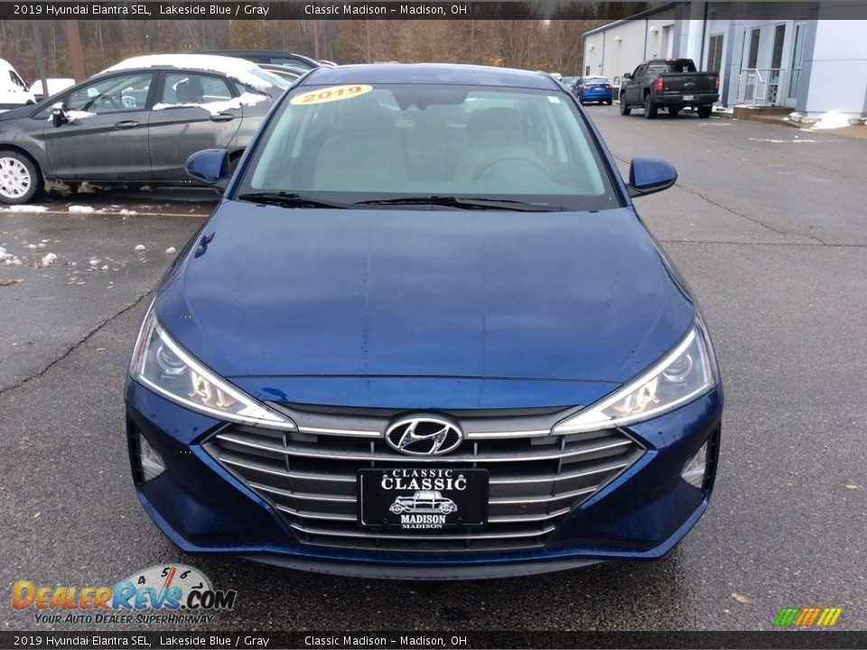 2019 Hyundai Elantra SEL Lakeside Blue / Gray Photo #4