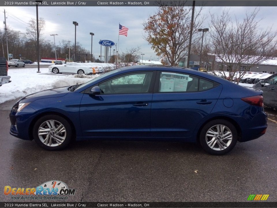 2019 Hyundai Elantra SEL Lakeside Blue / Gray Photo #6