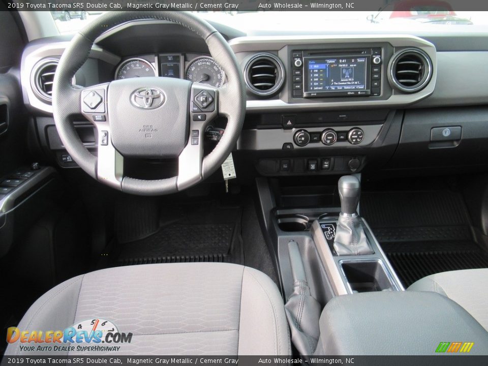 2019 Toyota Tacoma SR5 Double Cab Magnetic Gray Metallic / Cement Gray Photo #14