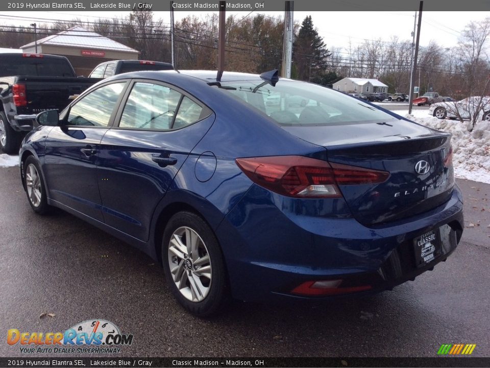 2019 Hyundai Elantra SEL Lakeside Blue / Gray Photo #7