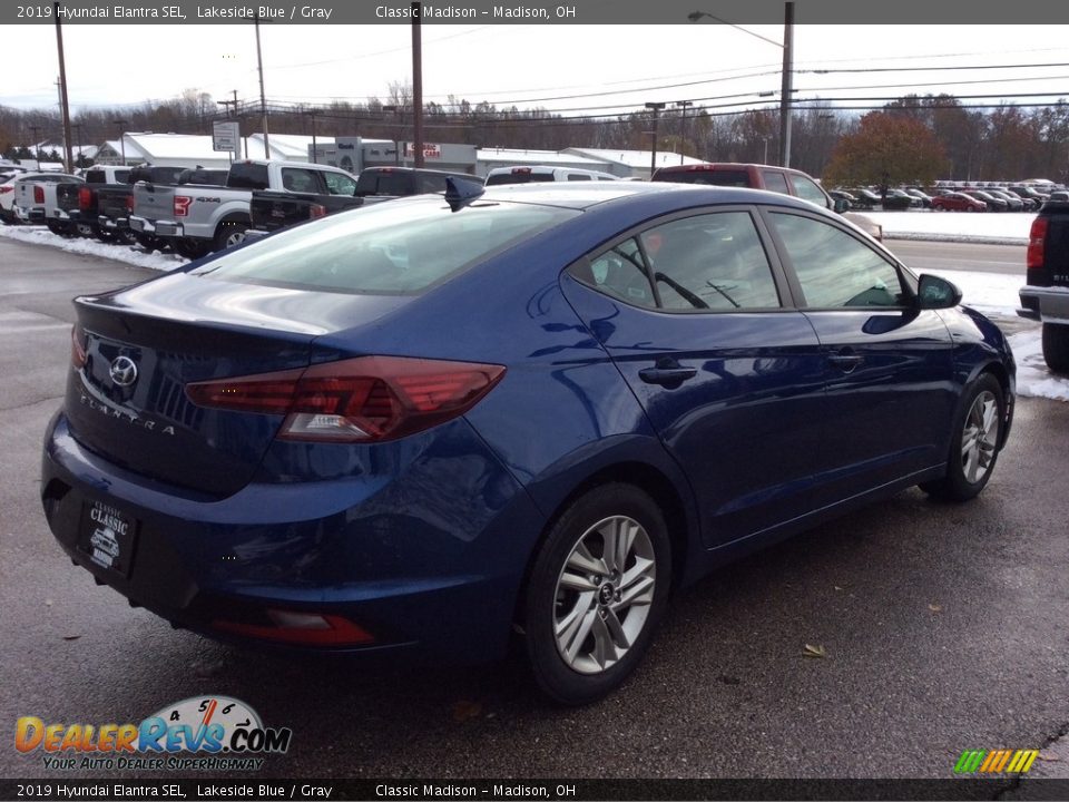 2019 Hyundai Elantra SEL Lakeside Blue / Gray Photo #9