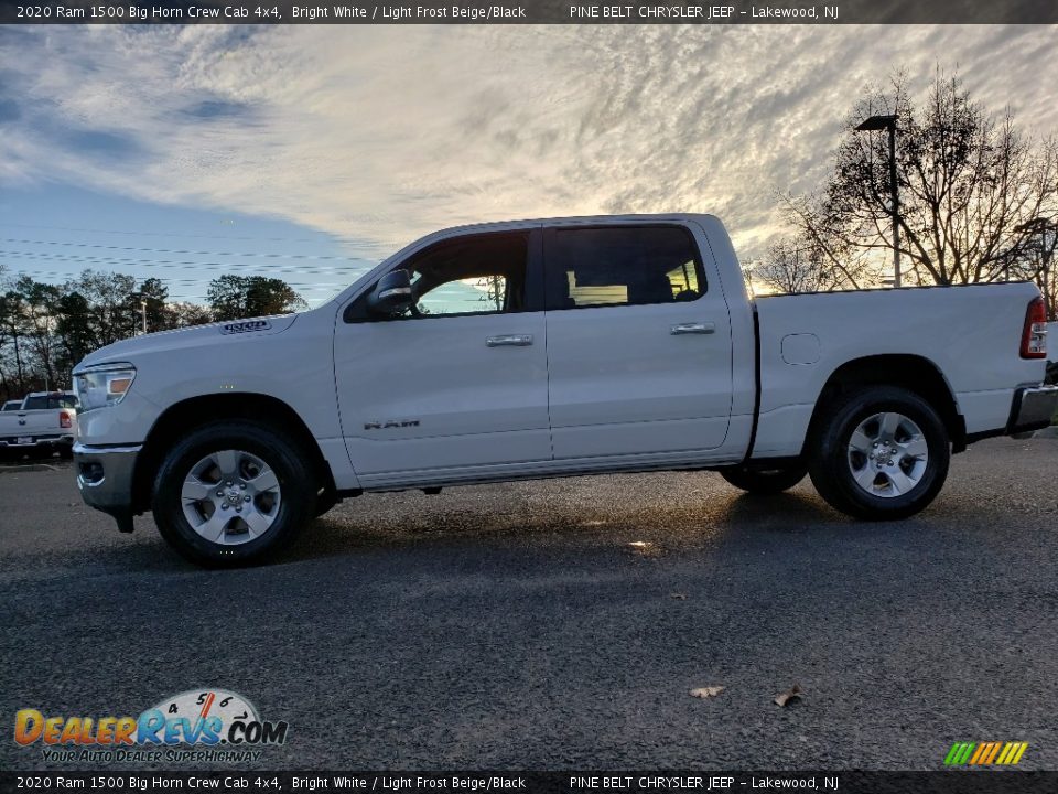 2020 Ram 1500 Big Horn Crew Cab 4x4 Bright White / Light Frost Beige/Black Photo #3