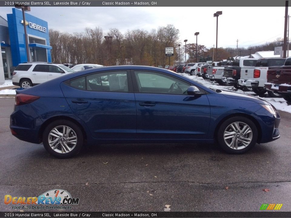 2019 Hyundai Elantra SEL Lakeside Blue / Gray Photo #10
