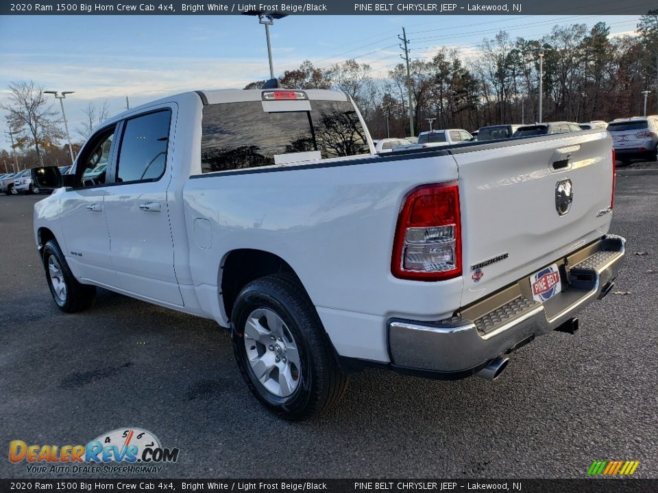 2020 Ram 1500 Big Horn Crew Cab 4x4 Bright White / Light Frost Beige/Black Photo #4