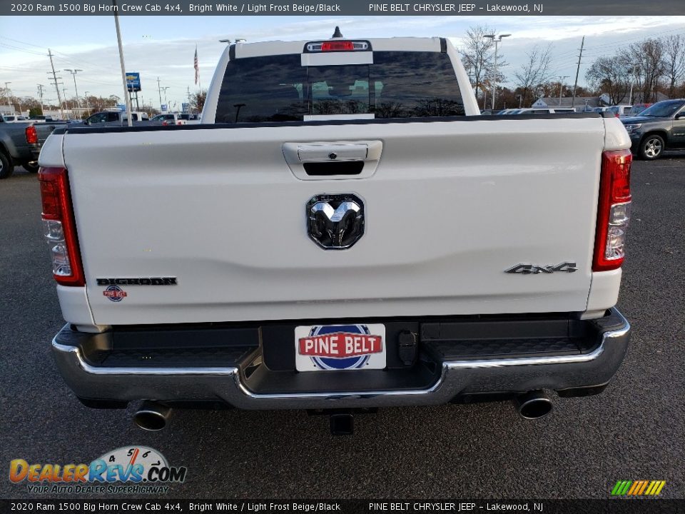 2020 Ram 1500 Big Horn Crew Cab 4x4 Bright White / Light Frost Beige/Black Photo #5