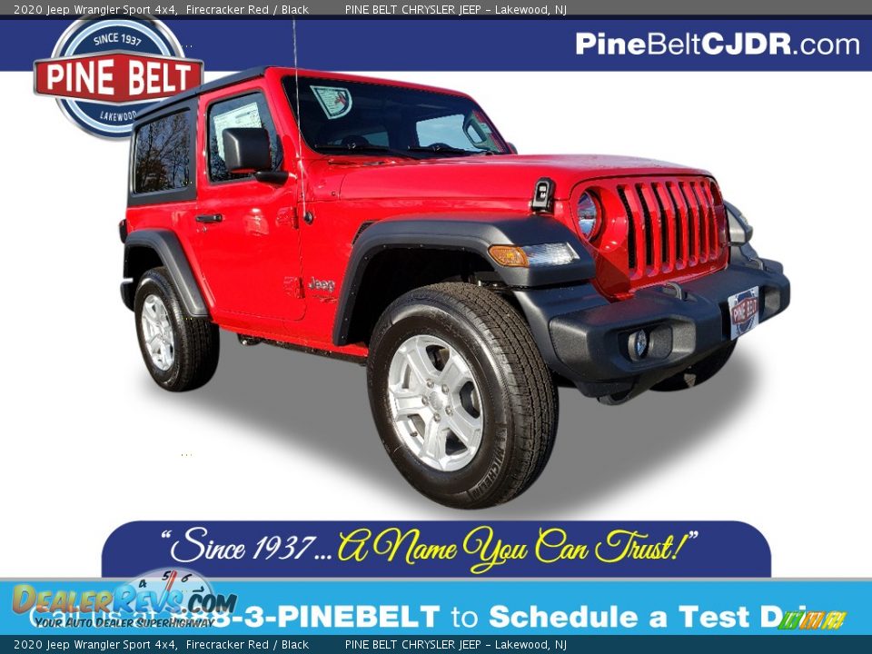 2020 Jeep Wrangler Sport 4x4 Firecracker Red / Black Photo #1