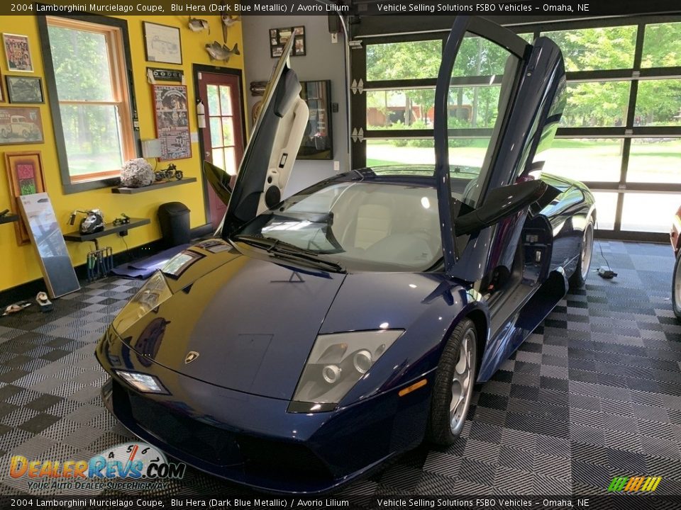 2004 Lamborghini Murcielago Coupe Blu Hera (Dark Blue Metallic) / Avorio Lilium Photo #1