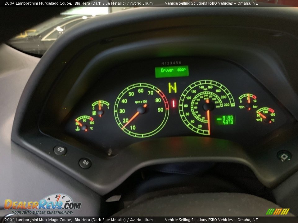 2004 Lamborghini Murcielago Coupe Gauges Photo #8