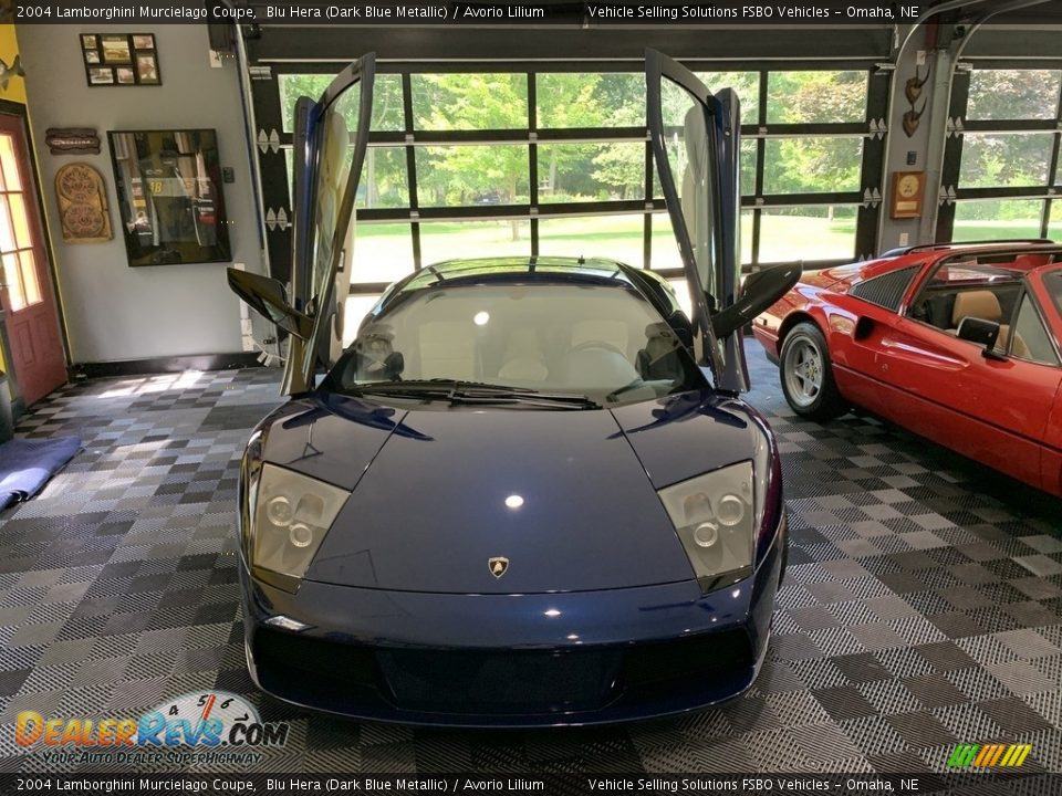 Blu Hera (Dark Blue Metallic) 2004 Lamborghini Murcielago Coupe Photo #14