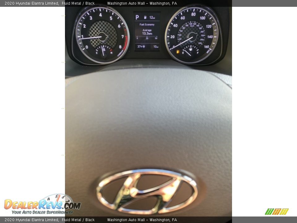 2020 Hyundai Elantra Limited Fluid Metal / Black Photo #31