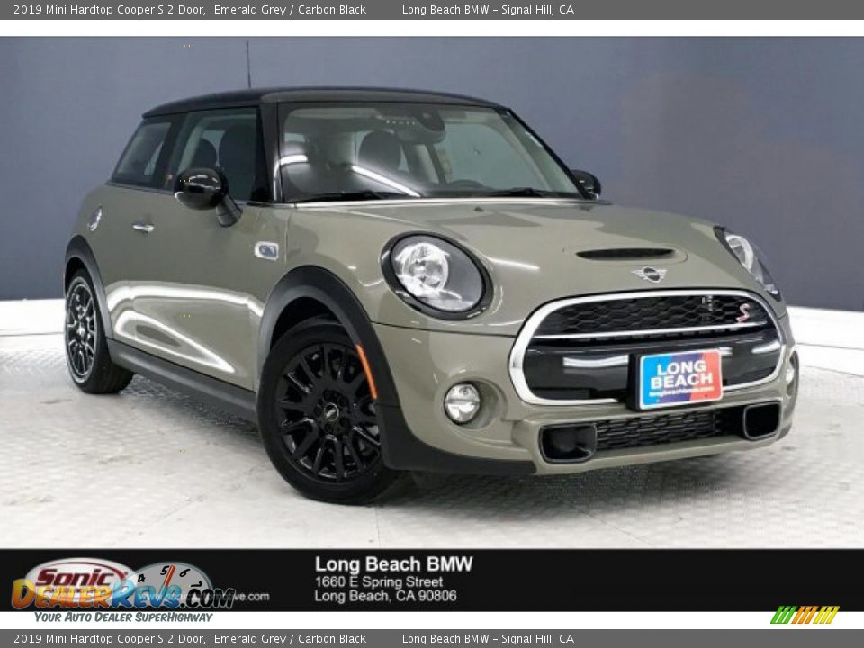 2019 Mini Hardtop Cooper S 2 Door Emerald Grey / Carbon Black Photo #1