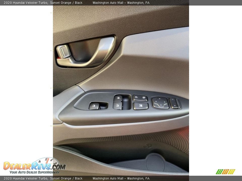 2020 Hyundai Veloster Turbo Sunset Orange / Black Photo #15